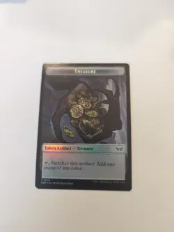 Spirit (0006) Treasure (0015) Token *FOIL* Duskmourn: House of Horror NM MTG - Image 2