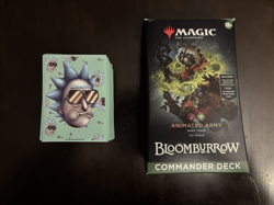 MTG Bloomburrow Commander Deck - Animated Army w/rick and morty sleeves - Image 2