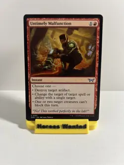Untimely Malfunction U Duskmourn: House of Horror 161 NM - Image 1