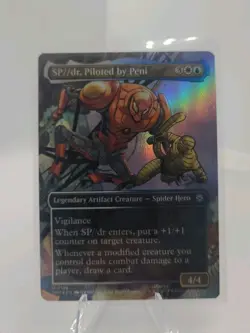 NM Borderless Foil SP//dr, Piloted by Peni, MTG, Marvel's Spider-Man, Magic, 199 - Image 1