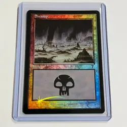 2001 Magic: The Gathering SEVENTH EDITION Swamp FOIL 347/350 NM - Image 1