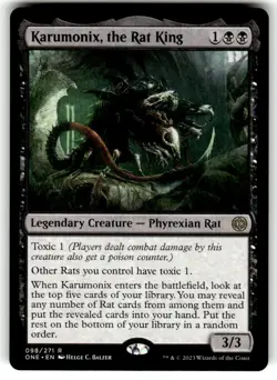 Karumonix, the Rat King Phyrexia: All Will Be One Regular MTG - Image 1