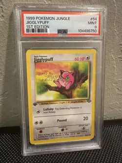 1999 Pokemon Jungle 1st Edition Jigglypuff #54 - English 54/64 - PSA 9 MINT - Image 3