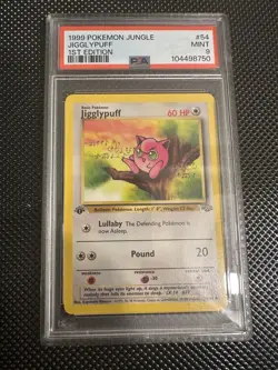 1999 Pokemon Jungle 1st Edition Jigglypuff #54 - English 54/64 - PSA 9 MINT - Image 5