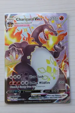 Pokemon TCG Charizard VMAX Darkness Ablaze Holo Ultra Rare 107/sv122 - Image 1
