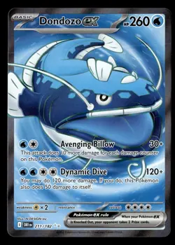 Dondozo ex (Ultra Rare) 211/182 Pokemon Scarlet Violet Destined Rivals - Image 1
