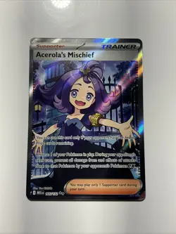 Acerola's Mischief 165/132 Me01: Mega Evolution Holo Pokemon TCG Full Art - Image 1