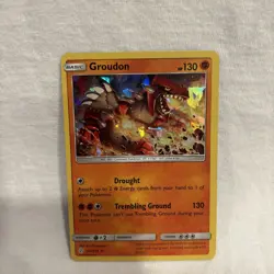 Groudon 113/236 Cracked Ice Holo Rare Pokemon 2019 Cosmic Eclipse - NM - Image 1