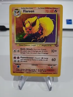 Flareon 3/64 Holo Pokemon TCG Jungle WOTC - Image 1