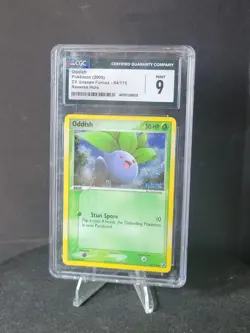Oddish 64/115 Reverse Holo (2005) EX Unseen Forces STAMPED - Pokemon TCG CGC 9 - Image 1