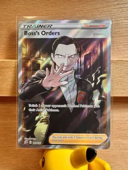 Boss's Orders (Full Art) 189/192 Swsh02: Rebel Clash Holo Pokemon TCG NM! - Image 1