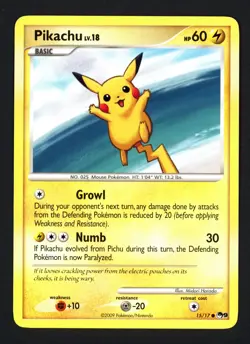 Pikachu 15/17 POP Series 9 Common Pokemon TCG - Image 1