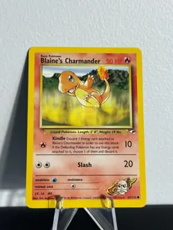 Pokemon TCG | Gym Heroes | Blaine's Charmander | 61/132 | LP - Image 1