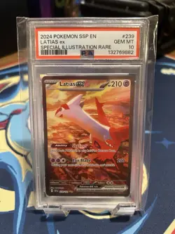 Pokemon Latias EX TCG Surging Sparks Scarlet & Violet PSA 10 English - Image 1