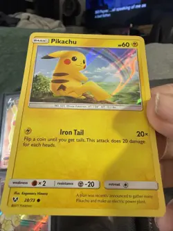 Pokemon Pikachu 28/73 Holo Shining Legends 105 - Image 1