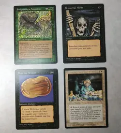Magic The Gathering Fourth Edition FBB Set 17 Cards Portuguese 4th Black Border - Image 4