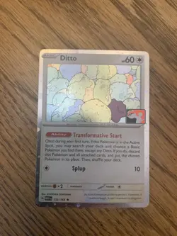 Ditto Pokemon Prize Pack Series 6 Promo Pokemon Card NM/LP Play Stamp Mew 151 - Image 1
