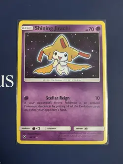 Pokemon TCG Shining Jirachi Holo Rare Card 42/73 Shining Legends Series - Image 1
