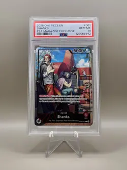 Shanks PSA Magazine One Piece Promo Card (PSA 10 💎 Mint) - Image 1