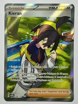 Kieran 206/167 (NM) IR Scarlet & Violet: Twilight Masquerade 2024 Pokemon Card - Image 1
