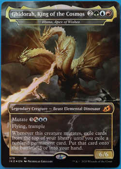Ghidorah, King of the Cosmos Illuna, Apex of Wishes (Godzilla) FOIL NM 507148 - Image 1