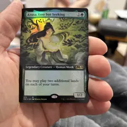 MTG Magic The Gathering M21 NM Extended Art Foil Azusa, Lost but Seeking - Image 1