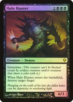 MTG FOIL Halo Hunter - Zendikar #96 - Image 1