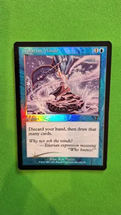 FOIL Tolarian Winds - Black Border 7th Edition - Near Mint NM - English - MTG - Image 2