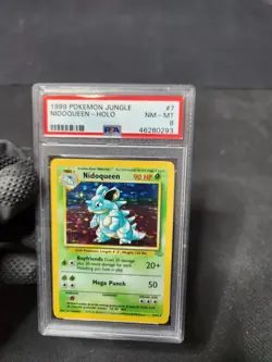 1999 Pokemon Jungle Unlimited Nidoqueen #7 Holo Graded Card PSA 8 NM-MT Pokemon - Image 1