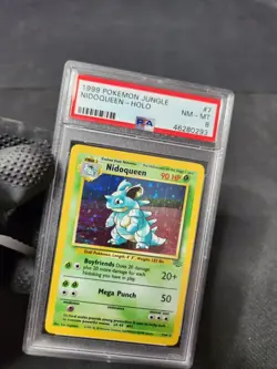 1999 Pokemon Jungle Unlimited Nidoqueen #7 Holo Graded Card PSA 8 NM-MT Pokemon - Image 2