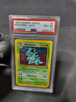 1999 Pokemon Jungle Unlimited Nidoqueen #7 Holo Graded Card PSA 8 NM-MT Pokemon - Image 5