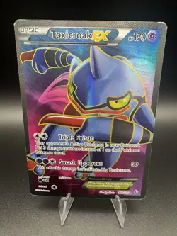 Toxicroak EX Ultra Rare Holo Full Art Pokemon TCG 102/106 XY Flashfire English - Image 1