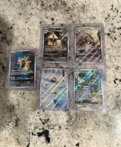 Lot of 5 Illustration Rare Pokemon TCG From Paradox Rift Set NM Pack Fresh - Image 1