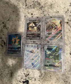Lot of 5 Illustration Rare Pokemon TCG From Paradox Rift Set NM Pack Fresh - Image 2