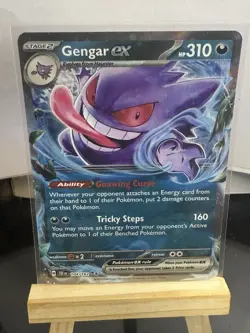 Pokemon TCG Gengar EX Temporal Forces Ultra Rare Card 104/162 - Image 1