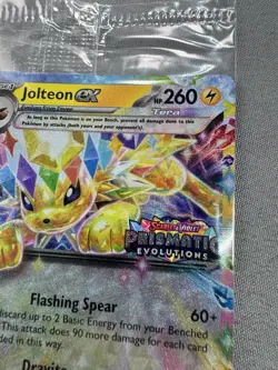 Pokemon TCG Prismatic Evolutions Jolteon EX 030/131 STAMPED Promo Surprise MINT - Image 3