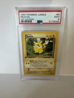 Pokemon Pikachu Jungle #60/64 1st Edition PSA 9 Mint - Image 1