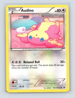 Pokemon TCG Audino RC17/RC25 Legendary Treasures: Radiant Collection Holo MP - Image 1