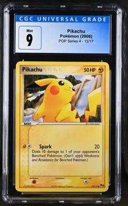 2006 Pokemon Pikachu Pop Series 4 #13/17 CGC 9 Mint - Image 1