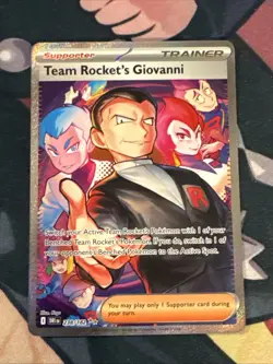 Pokemon Destined Rivals Team Rockets Giovanni SIR 238/182 EN NM - Image 1