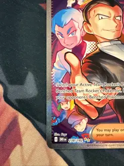 Pokemon Destined Rivals Team Rockets Giovanni SIR 238/182 EN NM - Image 4