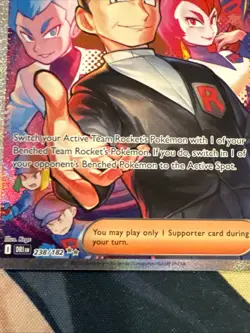 Pokemon Destined Rivals Team Rockets Giovanni SIR 238/182 EN NM - Image 5