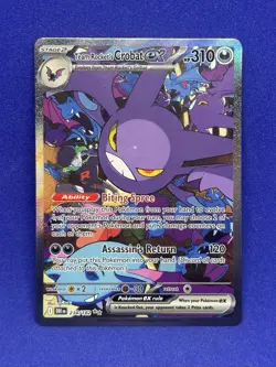 Team Rockets Crobat EX SIR 234/182 Destined Rivals Pokemon Full Art NM - Image 1
