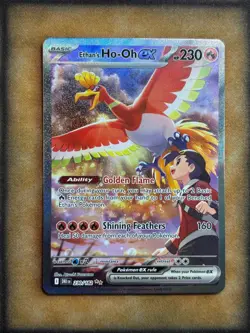 Pokemon Ethan's Ho-Oh ex 230/182 Destined Rivals Special Illustration Rare NM - Image 1