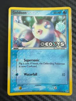 Pokemon Goldeen 61/107 EX Deoxys Stamped Reverse Holo MP/HP - Image 1