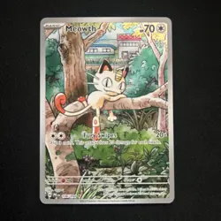 Meowth 106/094 Pokemon TCG Phantasmal Flames English IR *Perfect Centering* - Image 1