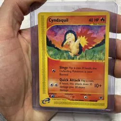 Cyndaquil 104/165 Expedition e-Reader Non Holo Pokemon Card | LP++ Vintage Vtg - Image 1