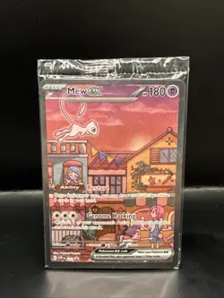 Pokemon Mew ex 053 Sv: SEALED Scarlet & Violet Promo Card Holo A - Image 1