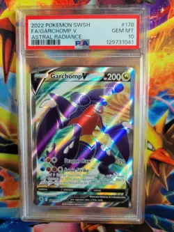 Pokemon Garchomp V Full Art Astral Radiance #178 Graded Card PSA 10 - Image 1