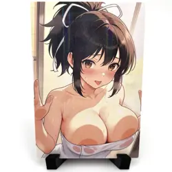 Sexy Hot Lewd Anime Waifu Girl Doujin Lewd Goddess Story Holographic Art Card - Image 1